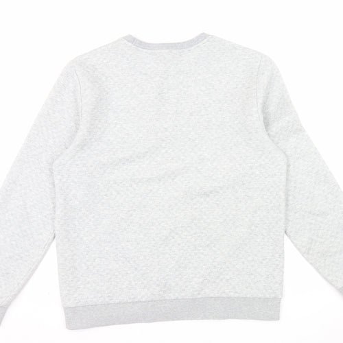 Scotch & Soda Men’s Grey Crew Neck Pullover Sweatshirt L Regular Fit