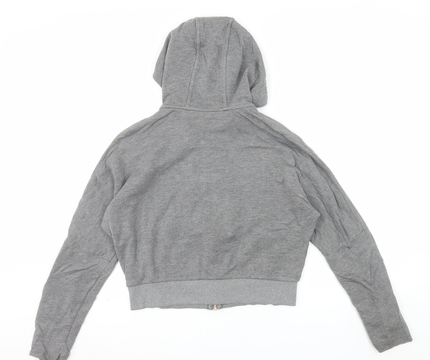 Sweaty Betty Womens Grey Full Zip Hoodie Size S Cropped Lined