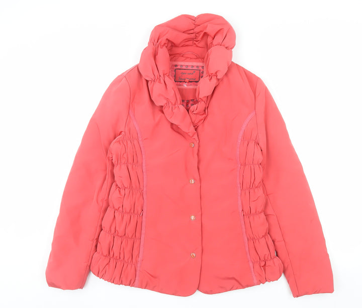 Marks and Spencer Per Una Pink Women's Size 10 Shower Resistant Puffer Jacket