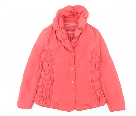 Marks and Spencer Per Una Pink Women's Size 10 Shower Resistant Puffer Jacket
