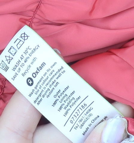 Marks and Spencer Per Una Pink Women's Size 10 Shower Resistant Puffer Jacket