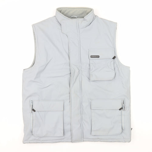 Eisnegger Mens Grey XL Bodywarmer Gilet Waistcoat with Multiple Pockets