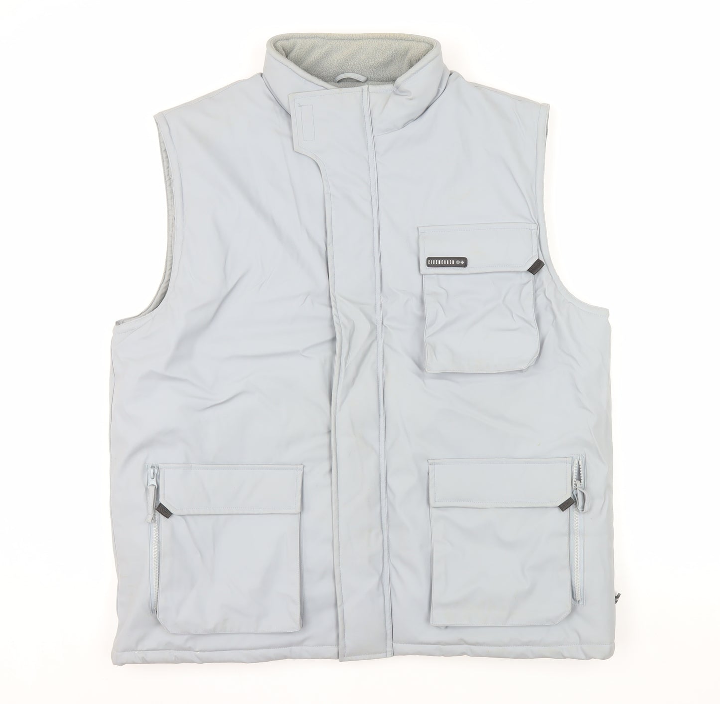 Eisnegger Mens Grey XL Bodywarmer Gilet Waistcoat with Multiple Pockets