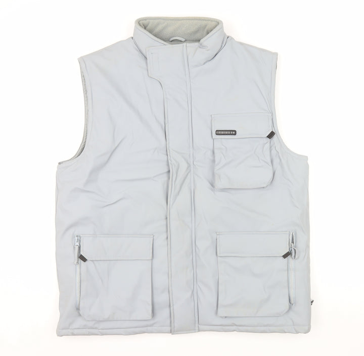 Eisnegger Mens Grey XL Bodywarmer Gilet Waistcoat with Multiple Pockets
