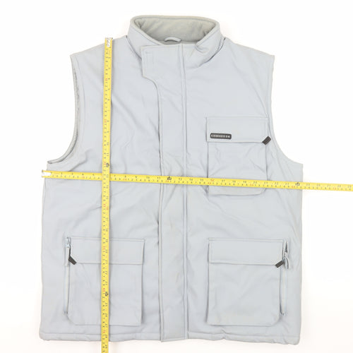 Eisnegger Mens Grey XL Bodywarmer Gilet Waistcoat with Multiple Pockets