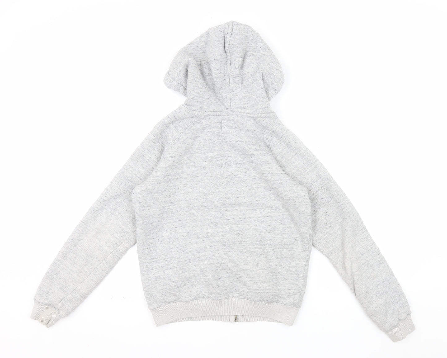 Jack Wills Women's Grey Full Zip Hoodie UK 6 Fleece Lined Casual
