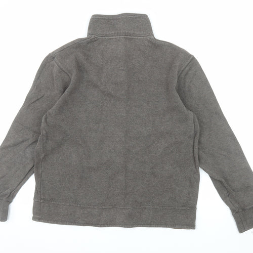 Rocha John Rocha Men’s Brown Cotton Henley Jumper M Casual Knitwear