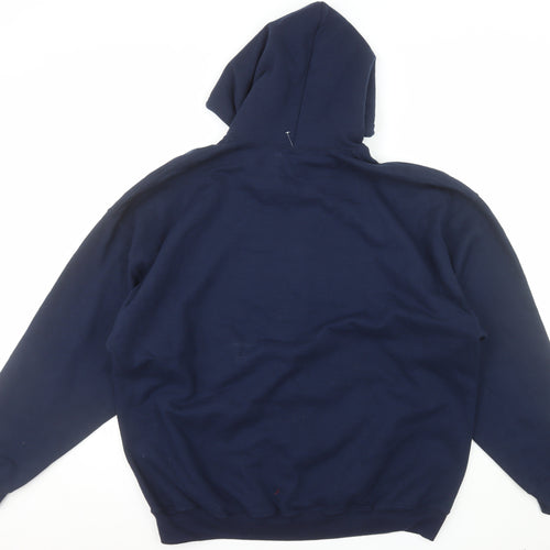 Gildan Men's Blue 2XL Pullover Hoodie Bears Graphic Heavyweight Sweatshirt