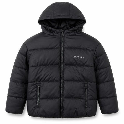McKenzie Boys Black Hooded Puffer Jacket 10-12 Years Winter Coat