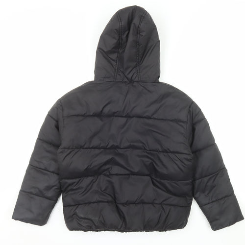McKenzie Boys Black Hooded Puffer Jacket 10-12 Years Winter Coat