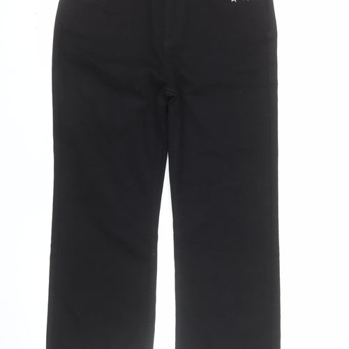 Minueto Women Black 2XL Straight Studded Jeans