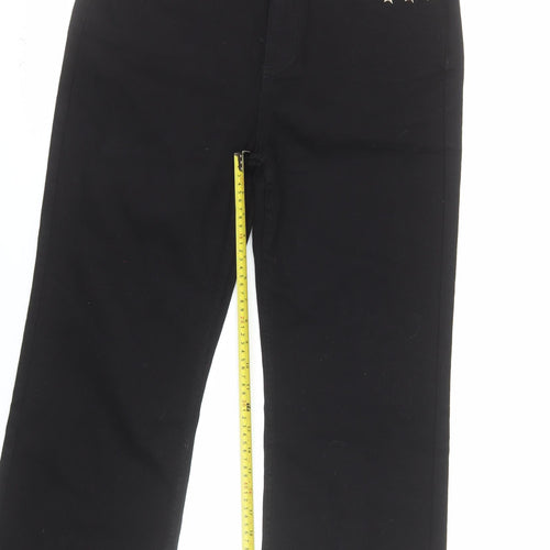 Minueto Women Black 2XL Straight Studded Jeans