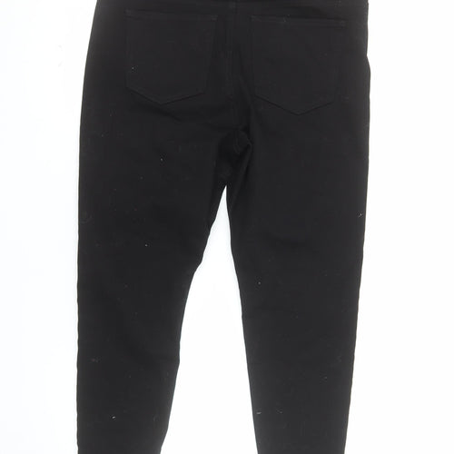 Marks and Spencer Women Black Size 16 Short Jegging Slim Fit Jeans