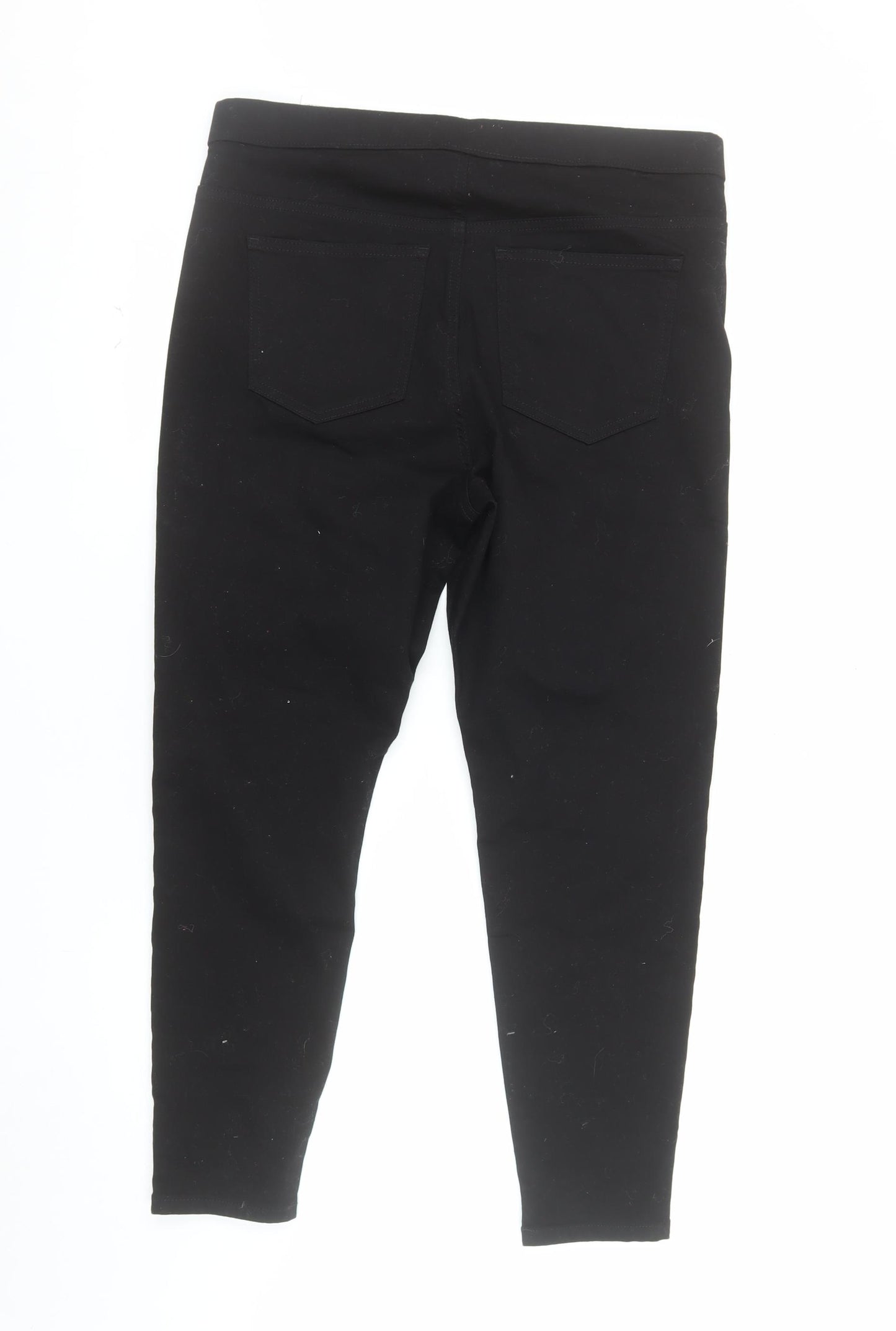 Marks and Spencer Women Black Size 16 Short Jegging Slim Fit Jeans