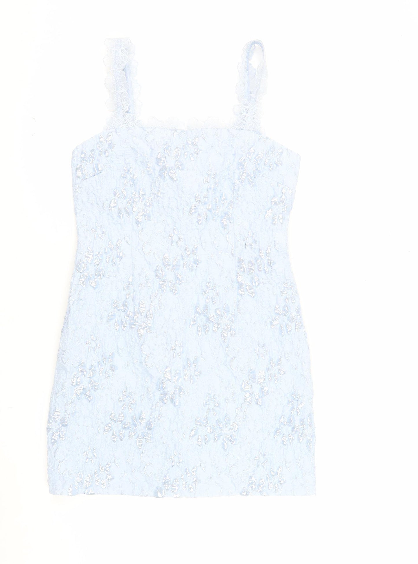 Marks and Spencer Women Blue Lace Bodycon Dress Size 10