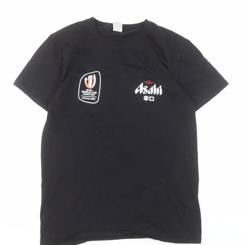 Fruit of the Loom Men's Black Asahi Rugby World Cup 2023 T-Shirt Size S