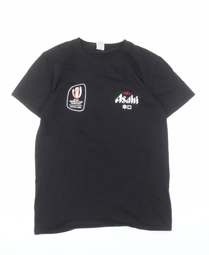 Fruit of the Loom Men's Black Asahi Rugby World Cup 2023 T-Shirt Size S