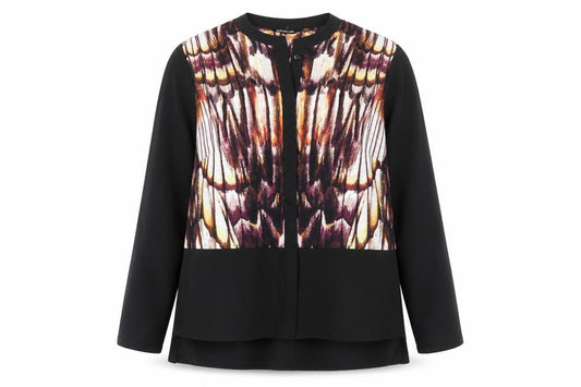 Front view of Kaleidoscope Women’s Multicoloured Tunic Blouse, size UK 12, Polyester