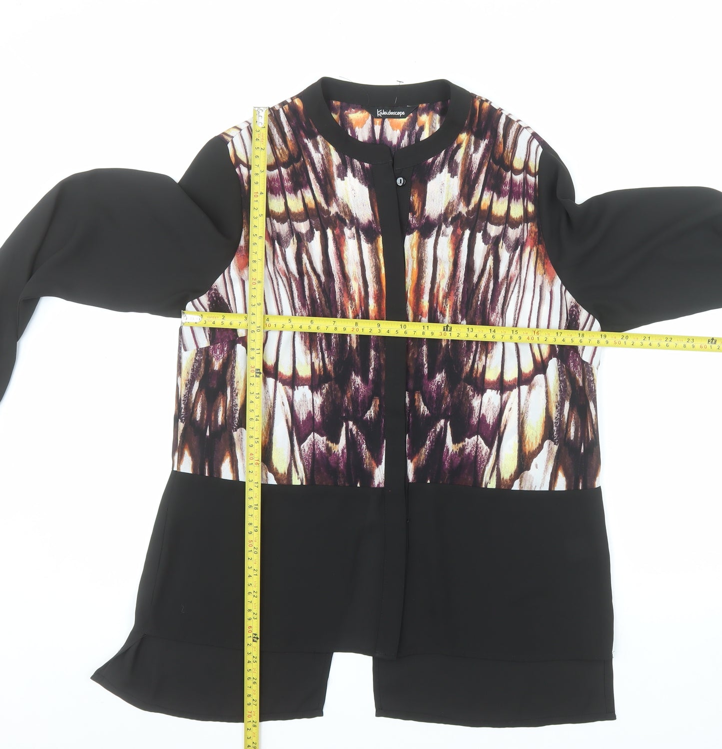 Kaleidoscope Women’s Multicoloured Tunic Blouse Size 12 Polyester