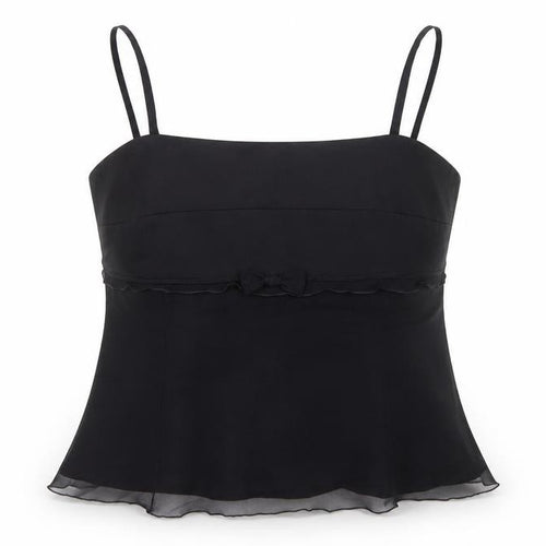 Presen Jorgina Women's Black Silk Camisole Top Size 16