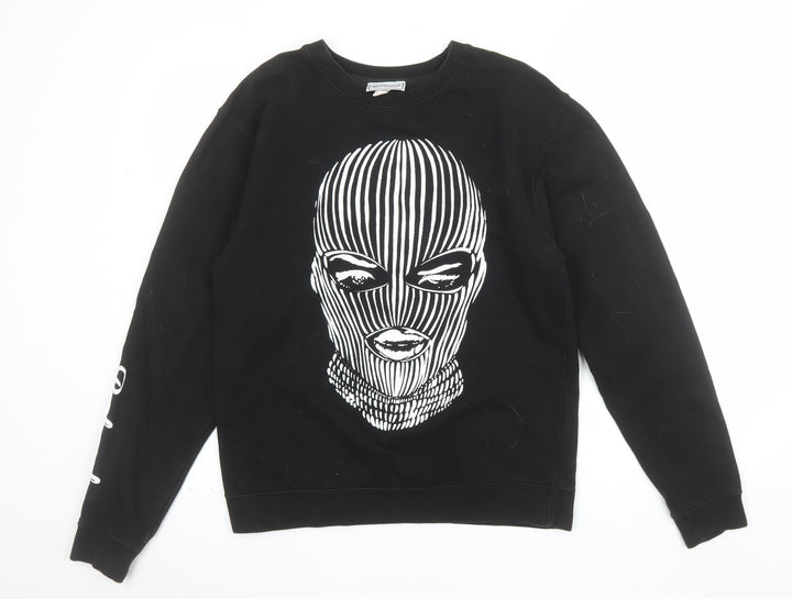 Badwood Men's Black Graphic Pullover Sweatshirt Size S