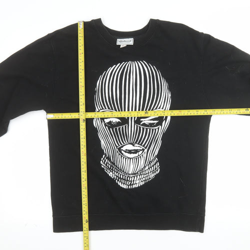 Badwood Men's Black Graphic Pullover Sweatshirt Size S