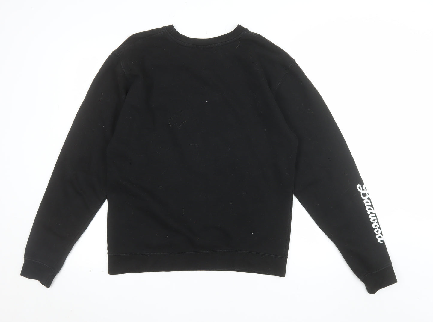 Badwood Men's Black Graphic Pullover Sweatshirt Size S