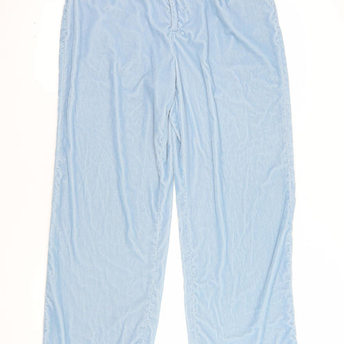 Lands' End Women's Blue Cropped High Rise Trousers Size 10 Petite