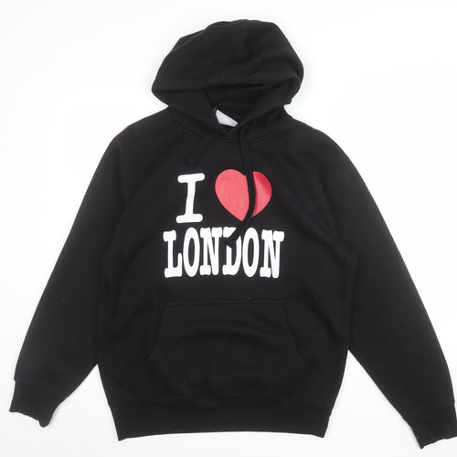 Zone One Men's Black I Love London Pullover Hoodie Size M