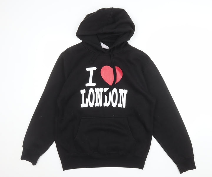 Zone One Men's Black I Love London Pullover Hoodie Size M