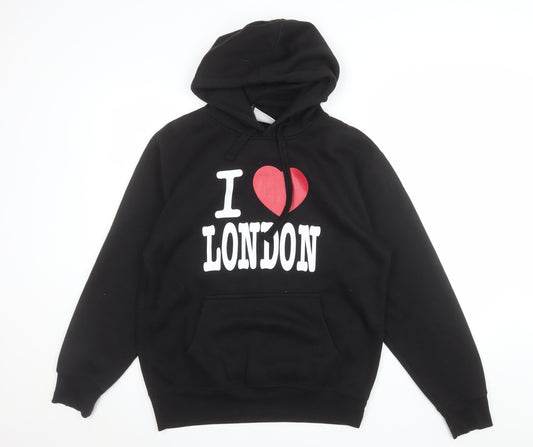 Zone One Men's Black I Love London Pullover Hoodie Size M