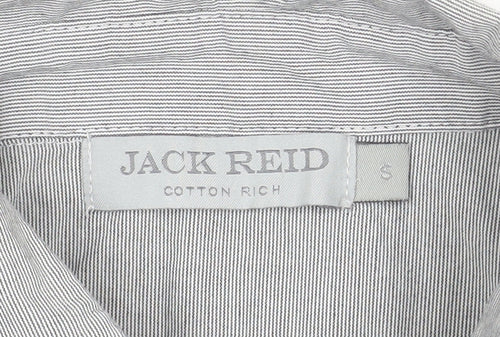 Jack Reid Men’s Grey V-Neck Pullover Jumper Size S Cotton Knit