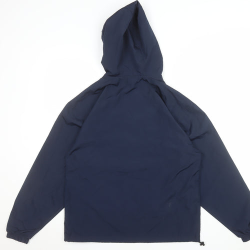 Champion Men’s Blue UCR Hooded Anorak Jacket Size S Windproof