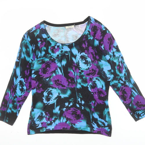 Precis Petite Women’s Multicoloured Floral Jersey Blouse XS