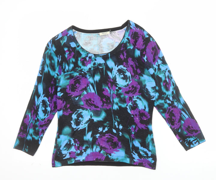 Precis Petite Women’s Multicoloured Floral Jersey Blouse XS