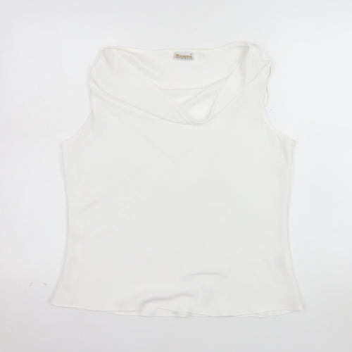 Roman Originals Women’s Ivory Cowl Neck Sleeveless Camisole Top Size 16