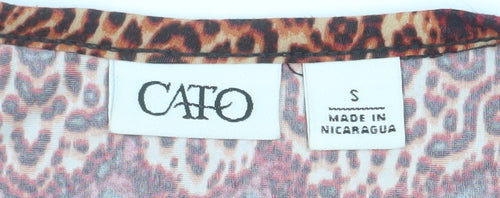 Cato Women’s Multicoloured V-Neck 3/4 Sleeve Tunic Blouse S