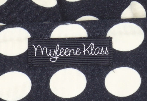 Myleene Klass Women Black Polka Dot Sleeveless Bodycon Dress Size 18