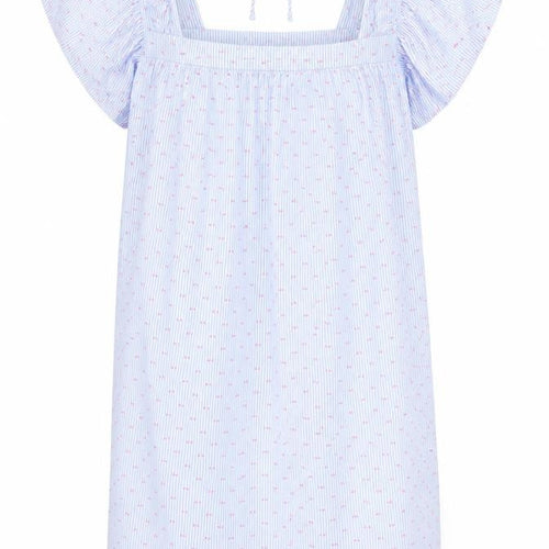 Marks and Spencer Women Blue Size 24 Smocked Cotton Dress