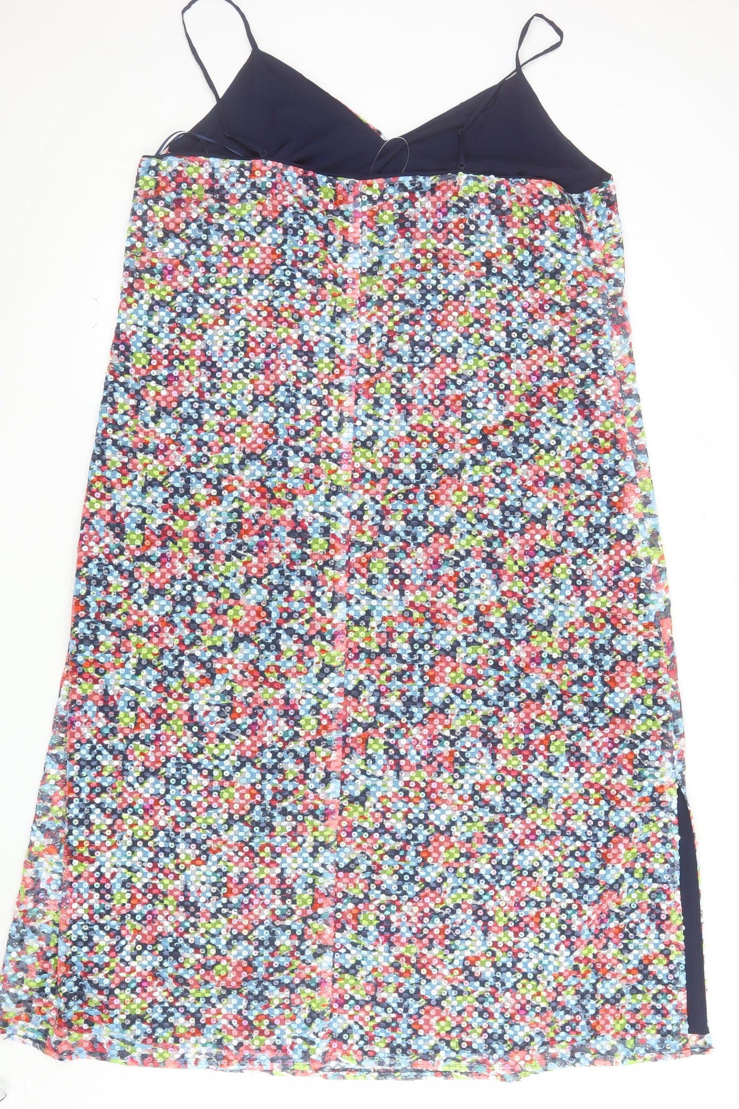 Marks and Spencer Women's Multicoloured Sequin Slip Dress Size 22