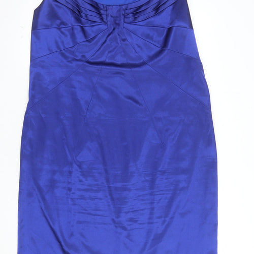 Michel Ambers Womens Blue Sheath Knee Length Formal Dress Size 22