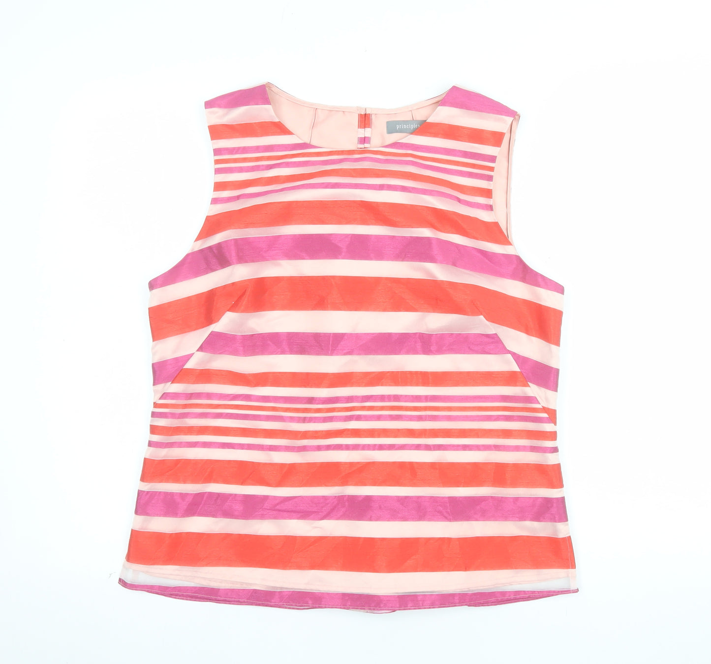 Principles Women’s Multicoloured Striped Sleeveless Blouse Size 14