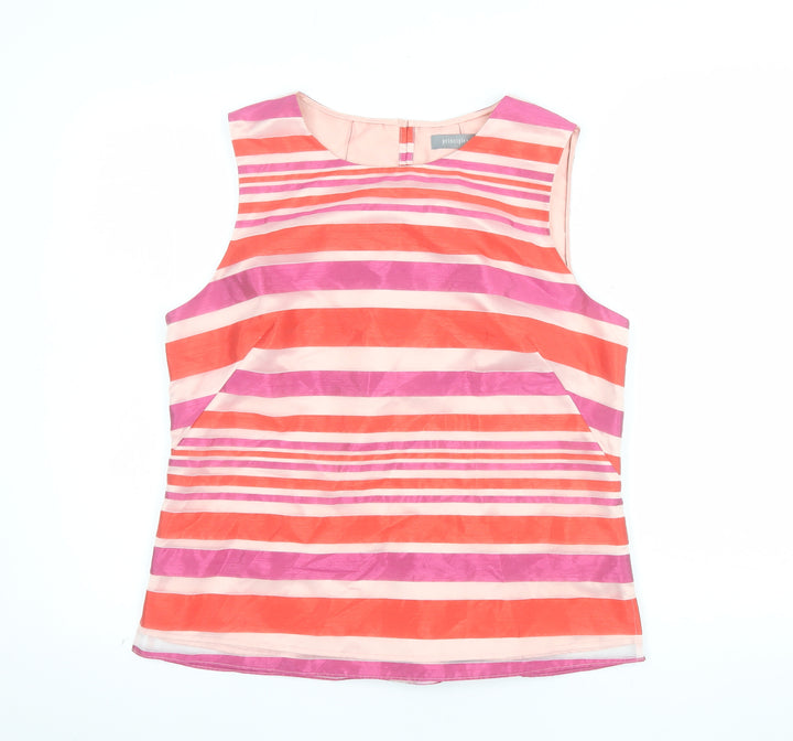 Principles Women’s Multicoloured Striped Sleeveless Blouse Size 14