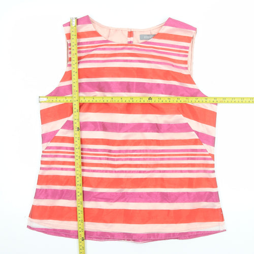Principles Women’s Multicoloured Striped Sleeveless Blouse Size 14