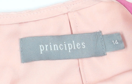 Principles Women’s Multicoloured Striped Sleeveless Blouse Size 14