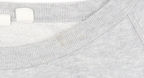 GAP Women Grey Logo Rainbow Pullover Sweatshirt M