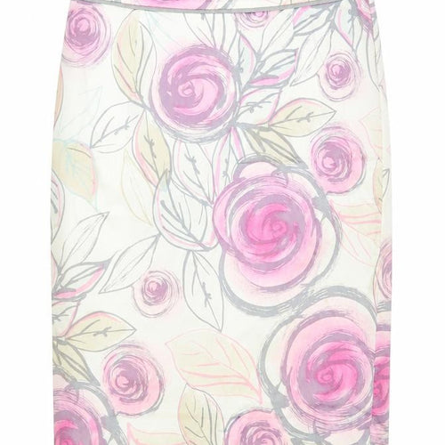 Coast Women’s Multicoloured Floral Pencil Skirt Size 8