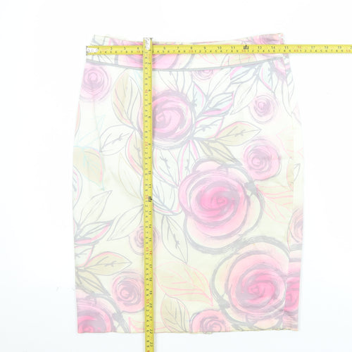 Coast Women’s Multicoloured Floral Pencil Skirt Size 8