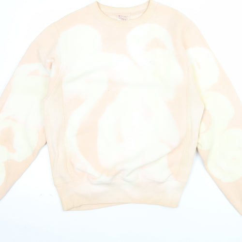 Champion Men Beige XS Reverse Weave Pullover Sweatshirt