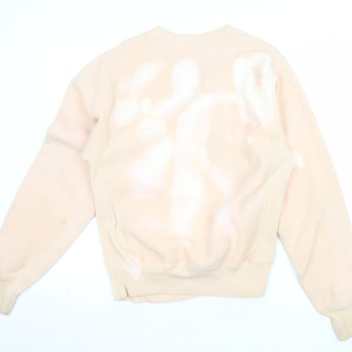 Champion Men Beige XS Reverse Weave Pullover Sweatshirt